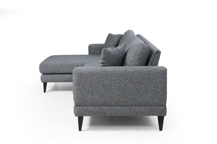 Atelier Del Sofa Left (Chl+3R) Sofá Cama Esquinero Gris Oscuro 303x160 cm